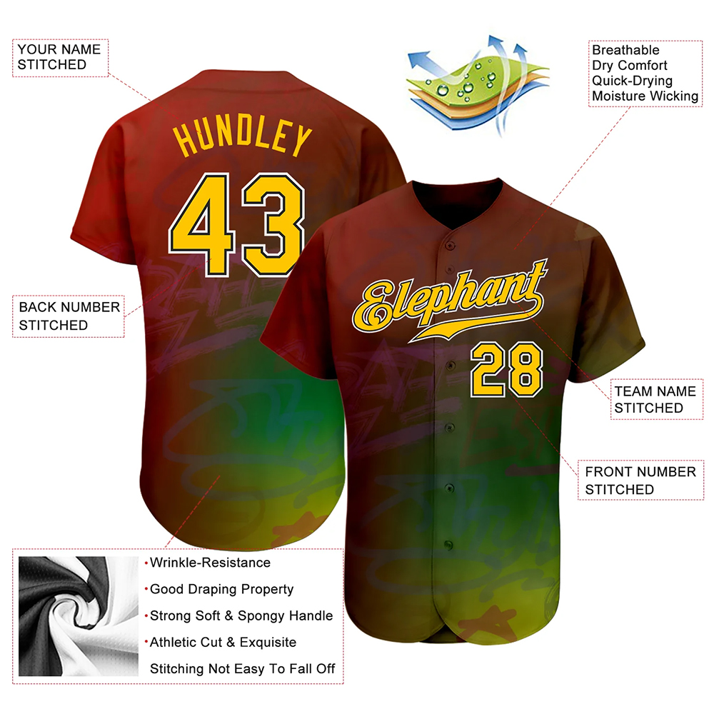 Sublimation Baseball Uniform Jersey Shirts
